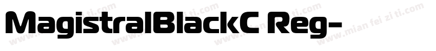 MagistralBlackC Reg字体转换